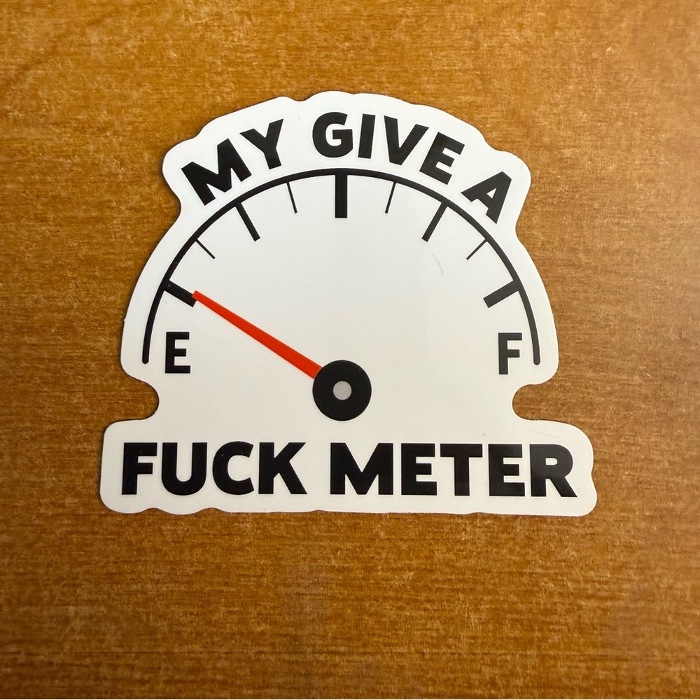 Humorous Wall Decor Sticker - Black‎ and White